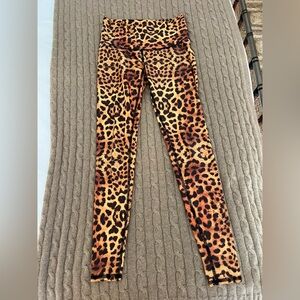 Teeki Kids Leopard Print Leggings - Brown and Black
